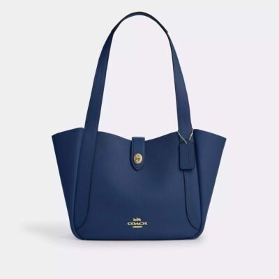 Coach Hadley Turnlock Tote Bag Gunmetal/Dark Teal