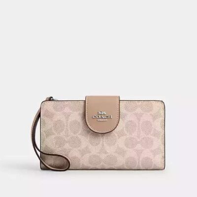 Phone Wallet In Signature Canvas