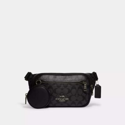 Coach Elias Belt Bag In Signature Canvas