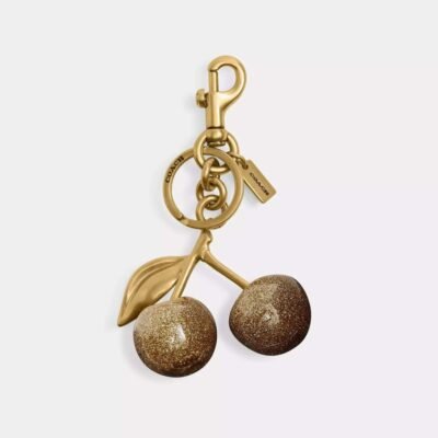 Coach Cherry Bag Charm Brass