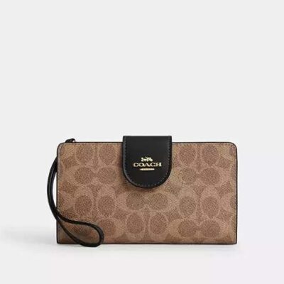 Phone Wallet In Signature Canvas