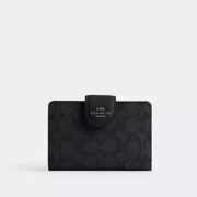 Medium Corner Zip Wallet In Signature Canvas