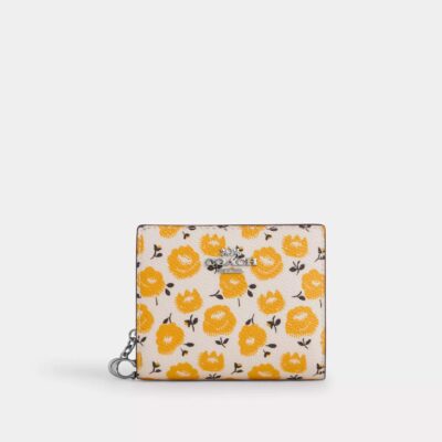 Snap Wallet With Floral Print
