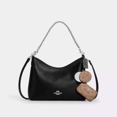 Laurel Shoulder Bag With Mirror Charm And Pouch