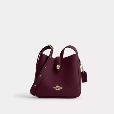 Coach Hadley Mini Crossbody Bag Dark Wine