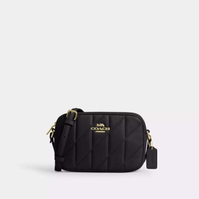 Coach Mini Jamie Camera Bag With Quilting Gold/Black
