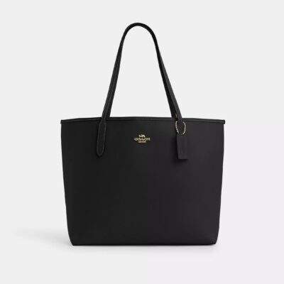 Coach City Tote Bag Gold/Black