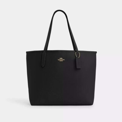 Coach City Tote Bag Gold/Black