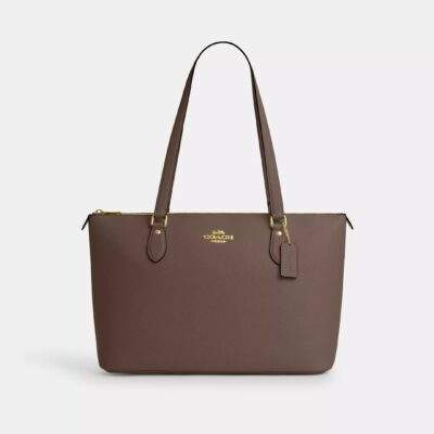 Coach Gallery Tote Bag Gold/Dark Stone