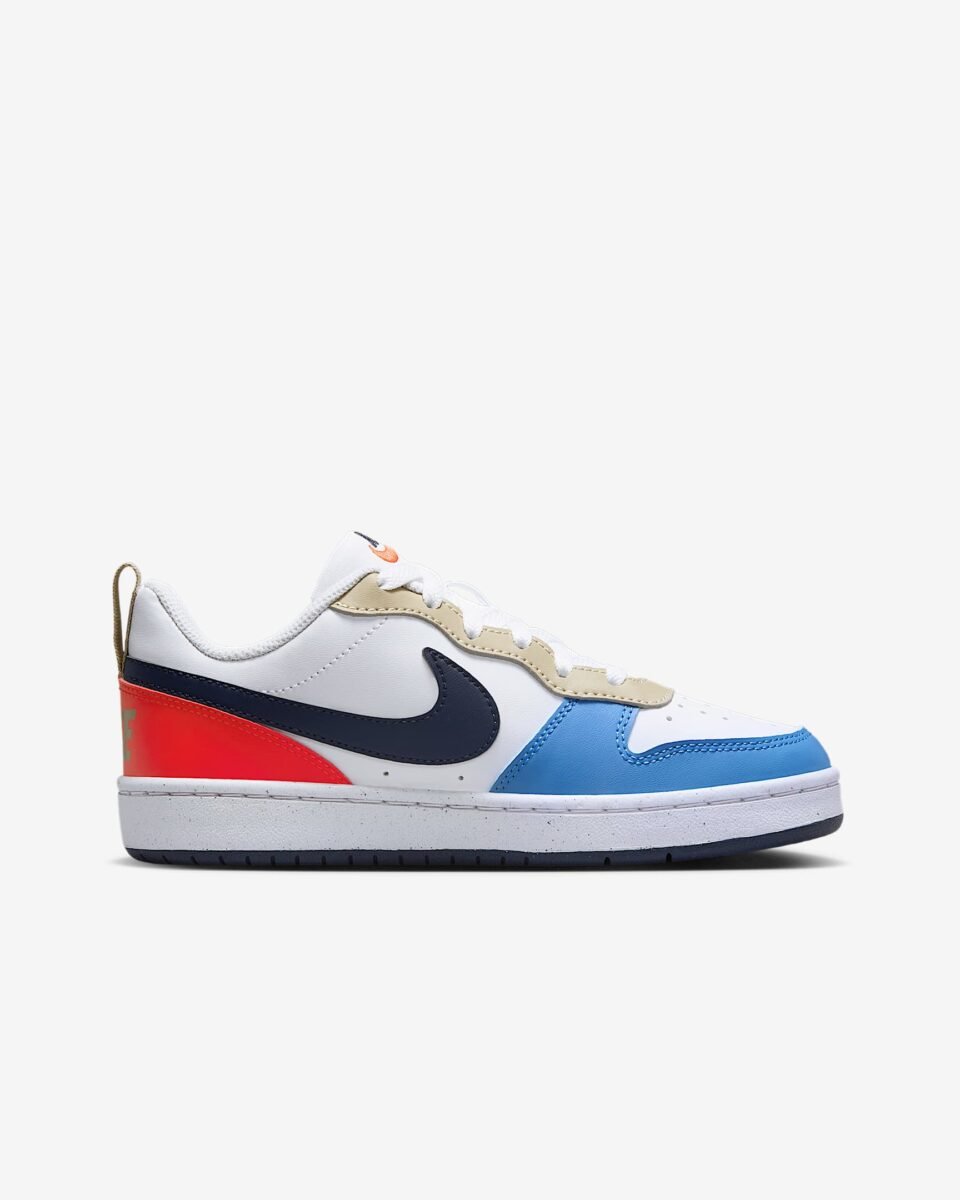 Nike Court Borough Low Recraft White/Light Crimson/Blue