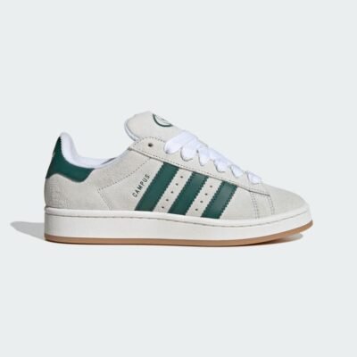 adidas Campus 00s Shoes Crystal White / Core White / Collegiate Green