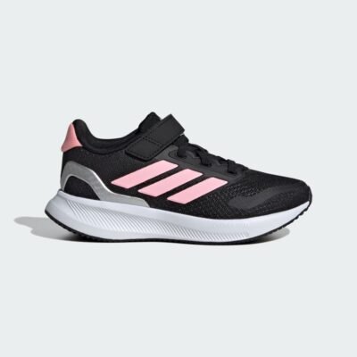 Adidas Runfalcon 5 Shoes Kids Core Black / Pink Spark / Silver Metallic