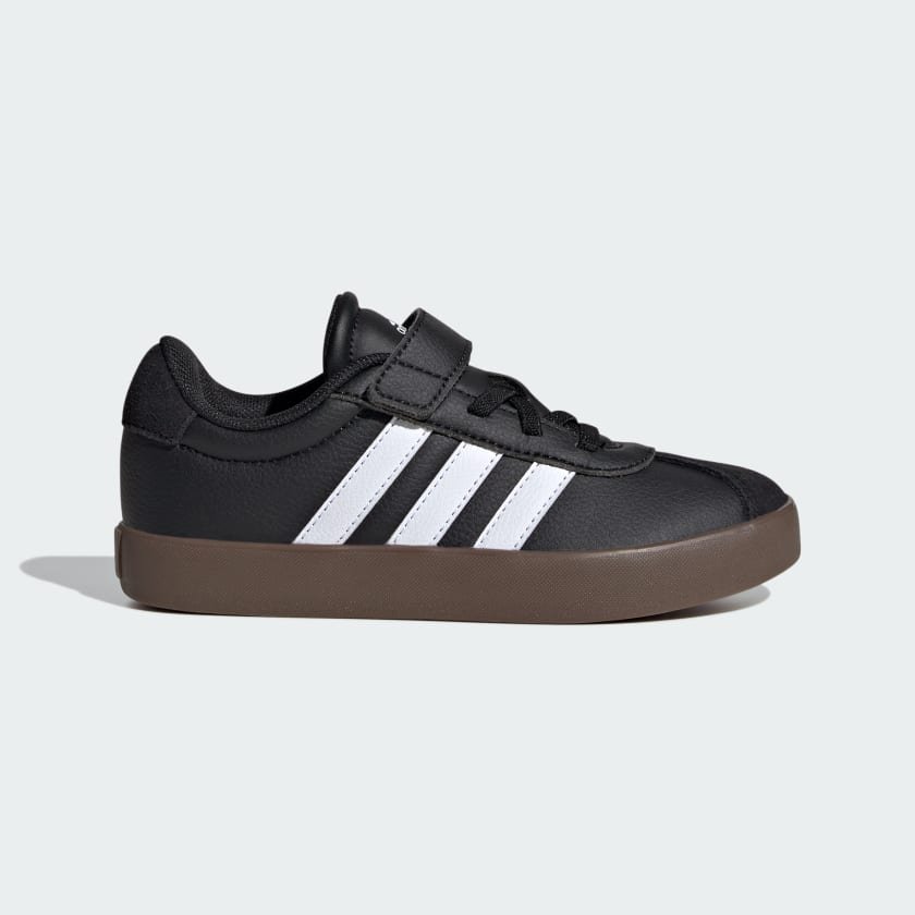 adidas VL Court 3.0 Skateboarding Shoes Kids Core Black / Cloud White