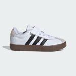 adidas VL Court 3.0 Skateboarding Shoes Kids Cloud White / Core Black / Grey One