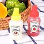 Mini Sauce Bottles – Ketchup & Mustard Set (2pcs, BPA Free)