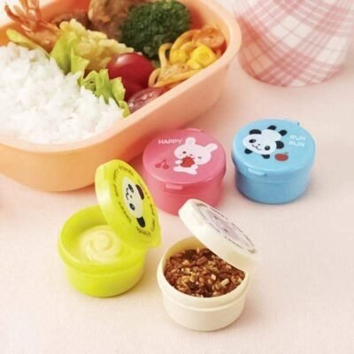 Kids Sauce Containers – 4pcs Cute Animal Set (BPA Free, Leak-Proof)