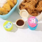 Kids Sauce Containers – 4pcs Cute Animal Set (BPA Free, Leak-Proof)