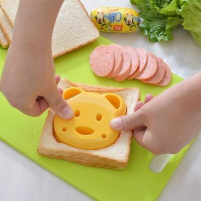 Bear Sandwich Mold for Kids – Cute Animal Lunch Cutter (BPA Free)