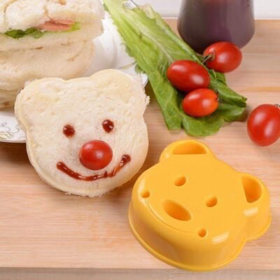 Bear Sandwich Mold for Kids – Cute Animal Lunch Cutter (BPA Free)