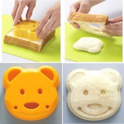 Bear Sandwich Mold for Kids – Cute Animal Lunch Cutter (BPA Free)