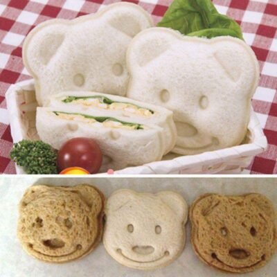 Bear Sandwich Mold for Kids – Cute Animal Lunch Cutter (BPA Free)
