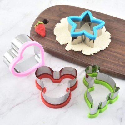 Large Sandwich Cutter Set – 4pcs (Stainless Steel, BPA Free)