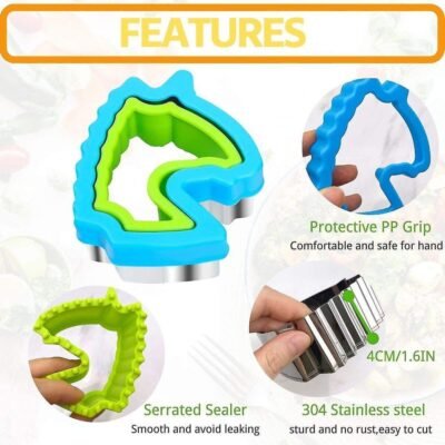 Large Unicorn Sealed Sandwich Cutter – 2pcs Magical Toast Press