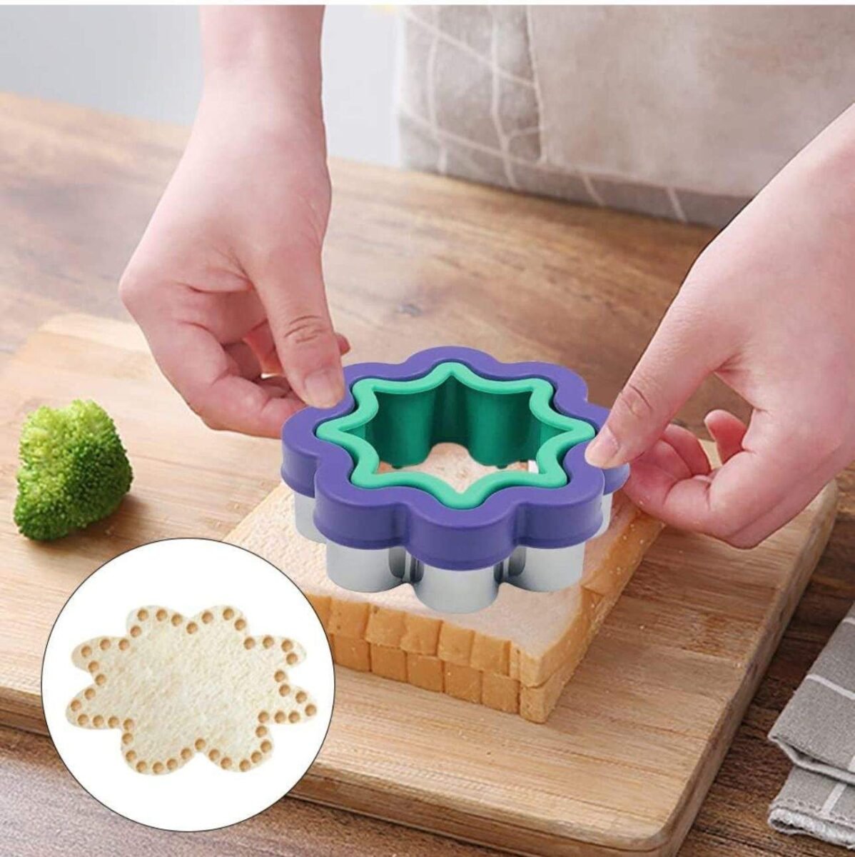 Large Flower Sealed Sandwich Cutter – 2pcs Fun Toast Press