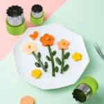 24pcs Fun Lunchbox Cutter Pack – Mini Cookie, Veggie & Fruit Stamp Molds