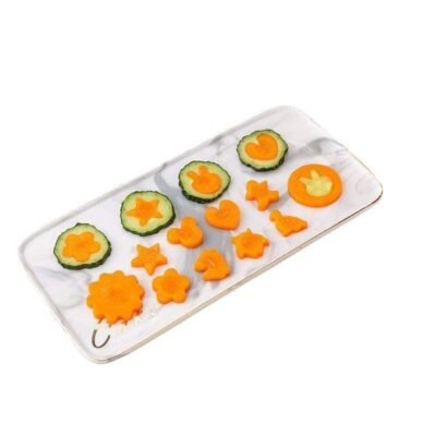 24pcs Fun Lunchbox Cutter Pack – Mini Cookie, Veggie & Fruit Stamp Molds