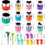24pcs Fun Lunchbox Cutter Pack – Mini Cookie, Veggie & Fruit Stamp Molds