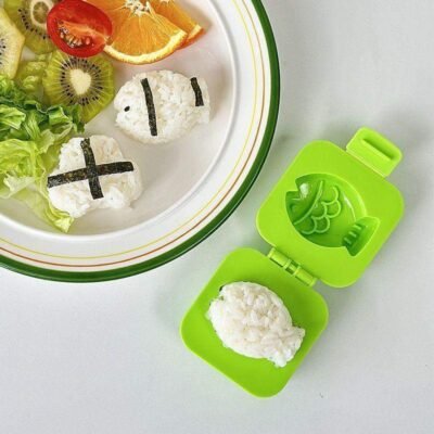 6pcs Cartoon Rice & Egg Mold Pack – Fun Lunchbox Shapers (BPA Free)