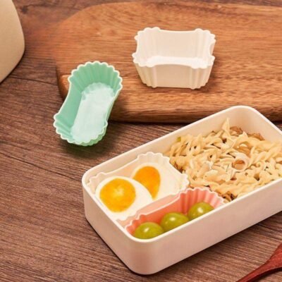 Silicone Lunchbox Divider Cups – 3pcs Reusable Food Separators