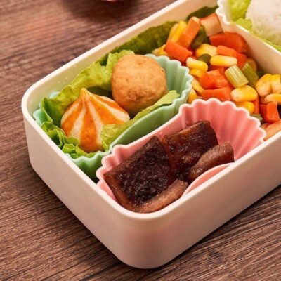 Silicone Lunchbox Divider Cups – 3pcs Reusable Food Separators