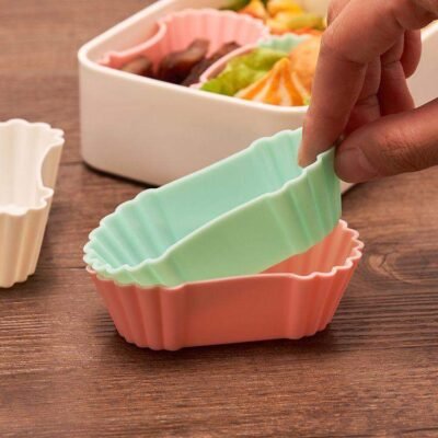 Silicone Lunchbox Divider Cups – 3pcs Reusable Food Separators