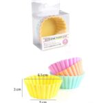 4pcs Silicone Food Cups – Round Lunchbox Dividers, Reusable Snack Holders