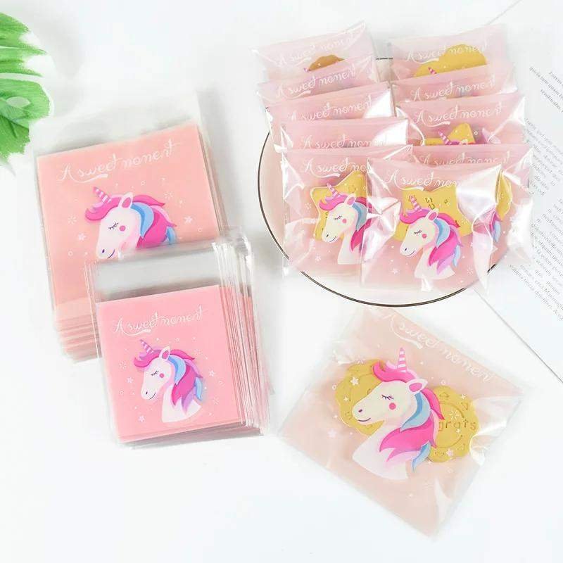 Snack Bags with Unicorn Design – Medium (100 pcs)