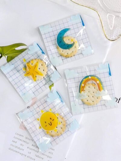 Snack Bags with Sky Design – Medium (100 pcs)