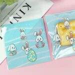 Snack Bags with Bunny Design – Medium (100 pcs)