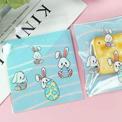 Snack Bags with Bunny Design – Medium (100 pcs)