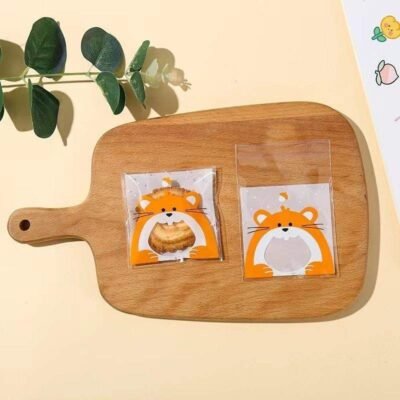 Snack Bags with Hamster Design – Medium (100 pcs)