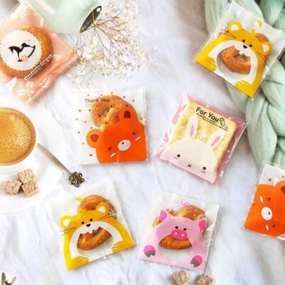 Snack Bags with Hamster Design – Medium (100 pcs)
