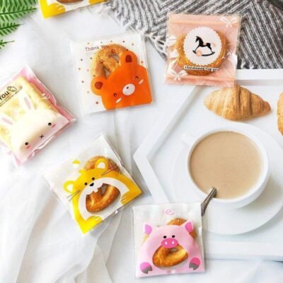 Snack Bags with Hamster Design – Medium (100 pcs)