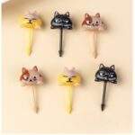 Cute Cat Fruit Forks – 6 pcs Pack