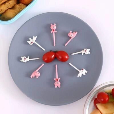 Rabbit Fruit Picks Set (8 pcs)