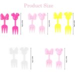Minnie Mouse Fruit Forks Pink & White (10 pcs) - Premium Quality
