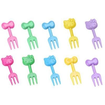 Hello Kitty Fruit Forks (10 pcs) – Colorful Premium Quality