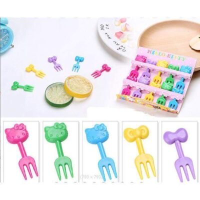 Hello Kitty Fruit Forks (10 pcs) – Colorful Premium Quality