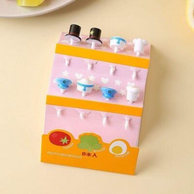 Cute Character Fruit Picks (8 pcs) – Premium Quality