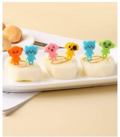 Animal Fruit Picks – Cute Reusable Kids Lunch Box Toothpicks (10 pcs)
